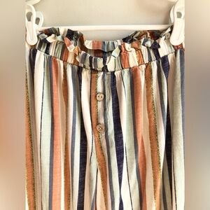 Art Class Women’s Large ( 10/12 ) Lightweight Striped Flowy Boho Pants